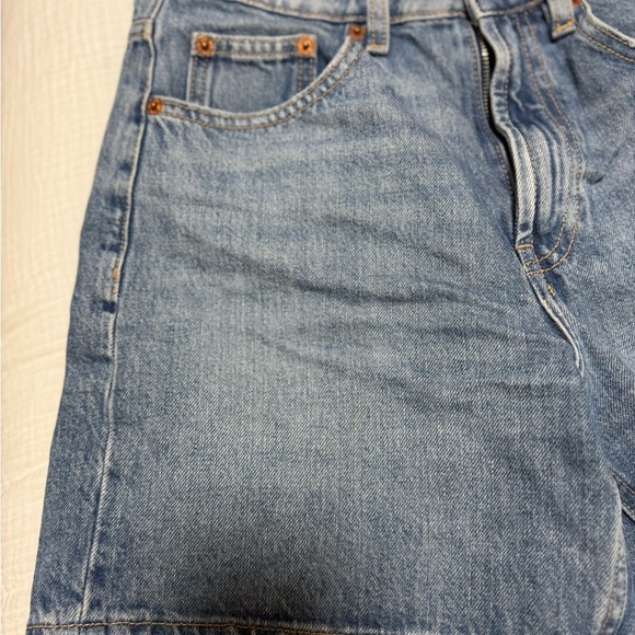 Zara Light Blue Denim Women's Shorts - Picture 2 of 4